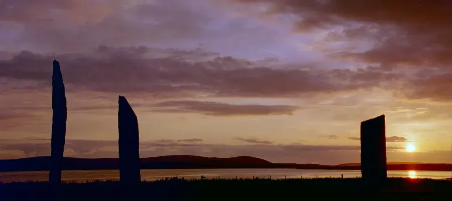 Sunset at the Standing Stones of Stenness, Orkney