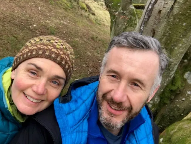 Andrea picture with her husband