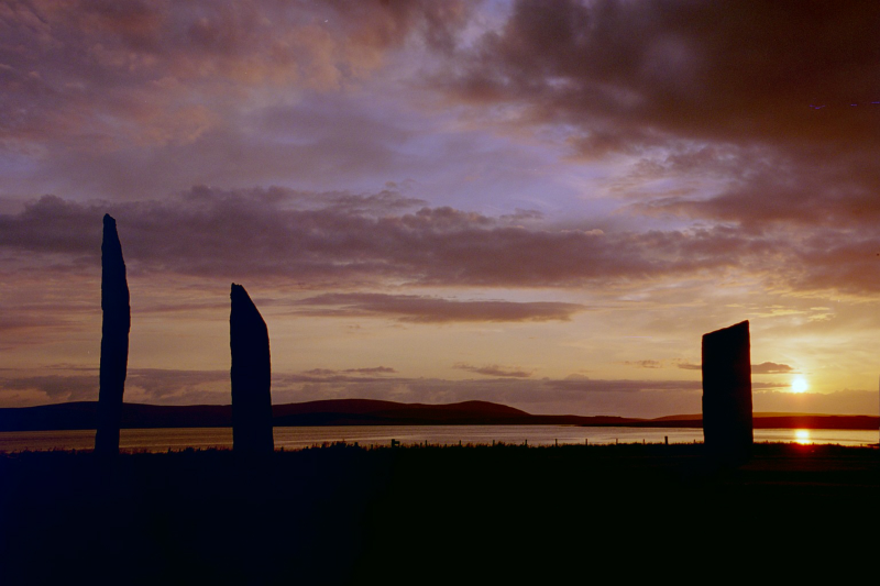 Sunset at the Standing Stones of Stenness, Orkney