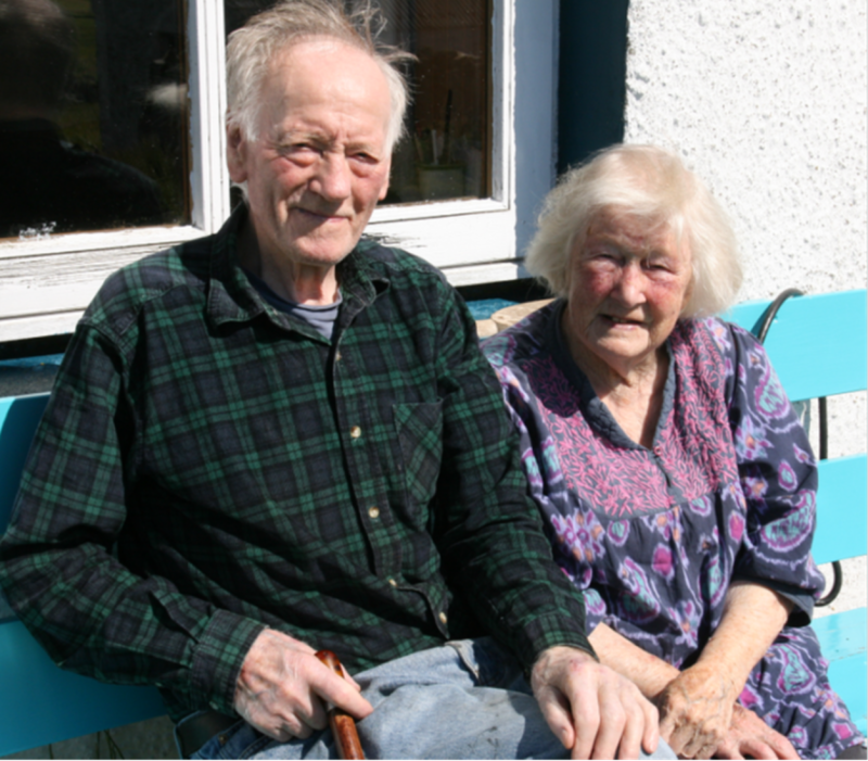 The late Stewart and Annie Thomson, Shirva, fair Isle, Shetland - both participants in Viking Genes 