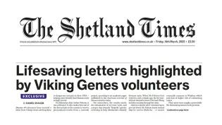 The Shetland Times front page