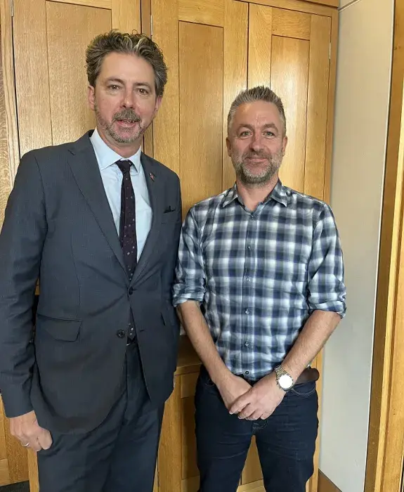 Torcuil Crichton MP and Professor Flett Wilson
